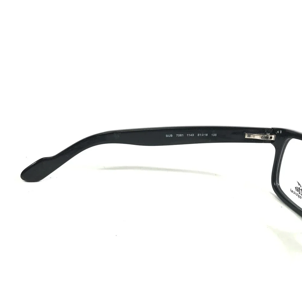 Arnette SUB 7061 1143 Eyeglasses Frames Black Rectangular Full Rim 51-16-135